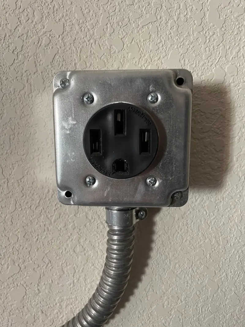NEMA 14-50 outlet installed for Electrical Panel Upgrade in Yuma